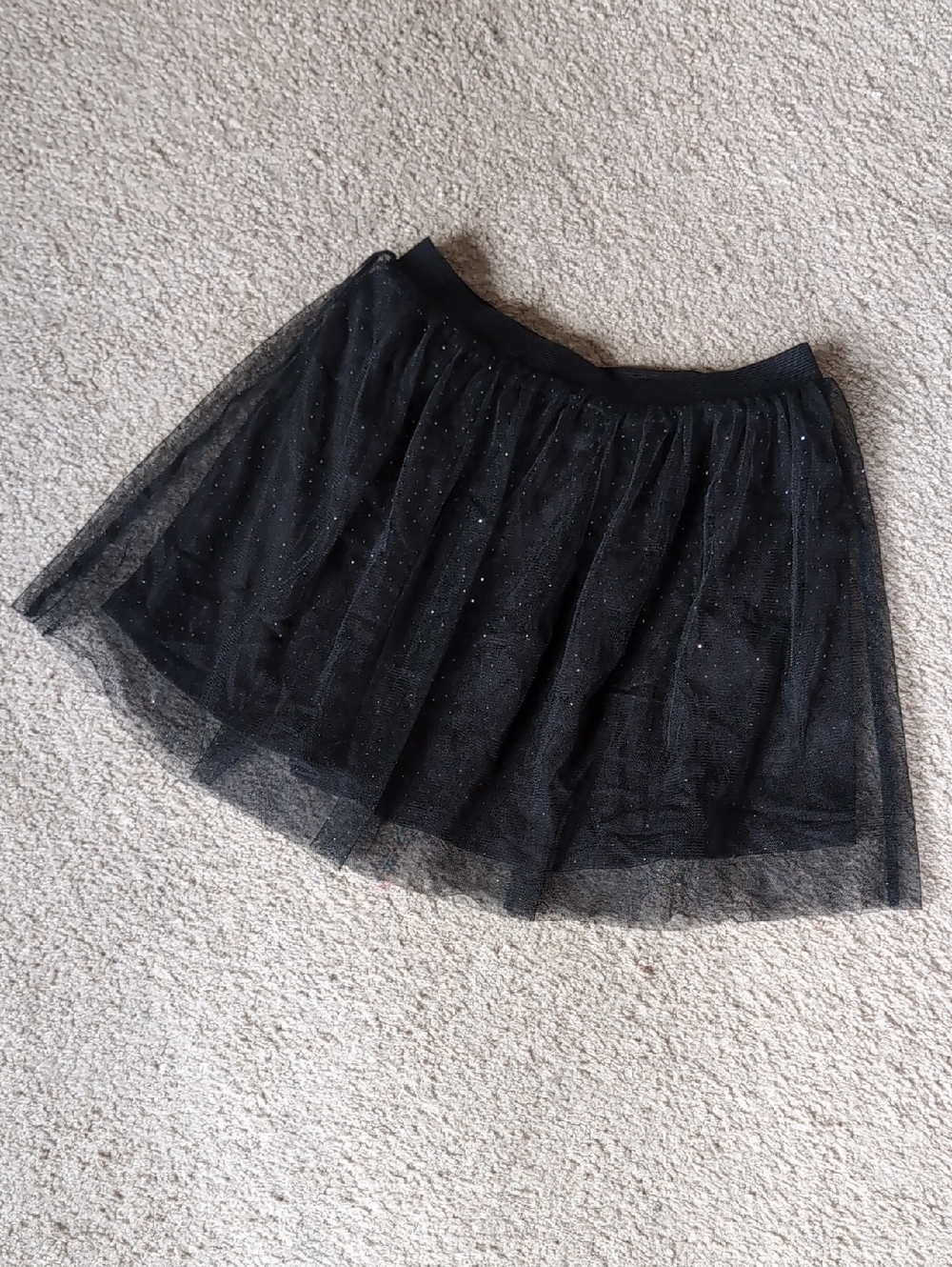 ❤️4/$20 Total girl Black Glitter Tulle Skirt